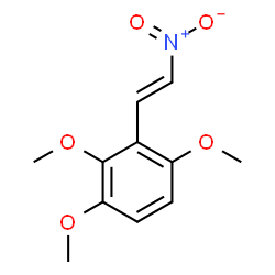ChemSpider 2D Image | 1,2,4-Trimethoxy-3-[(E)-2-nitrovinyl]benzene | C11H13NO5
