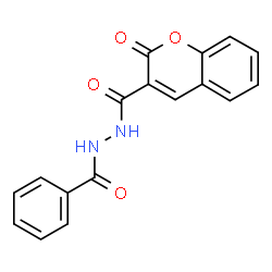 ChemSpider 2D Image | N'-Benzoyl-2-oxo-2H-chromene-3-carbohydrazide | C17H12N2O4