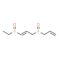 ChemSpider 2D Image | (1E)-3-(Allylsulfinyl)-1-(ethylsulfinyl)-1-propene | C8H14O2S2