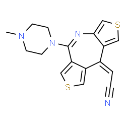 ChemSpider 2D Image | Tenilapine | C17H16N4S2