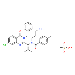 ChemSpider 2D Image | Ispinesib mesylate | C31H37ClN4O5S