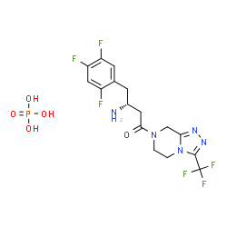 ChemSpider 2D Image | Sitagliptin Phosphate | C16H18F6N5O5P