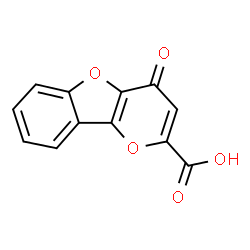 ChemSpider 2D Image | 4-Oxo-4H-pyrano[3,2-b][1]benzofuran-2-carboxylic acid | C12H6O5