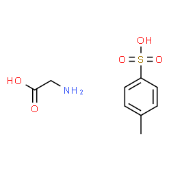 ChemSpider 2D Image | Glycine 4-methylbenzenesulfonate (1:1) | C9H13NO5S