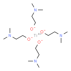 ChemSpider 2D Image | Titanium(4+) tetrakis[2-(dimethylamino)ethanolate] | C16H40N4O4Ti