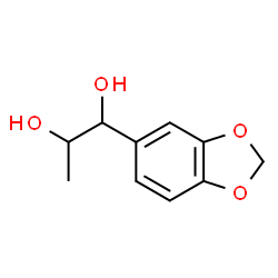 ChemSpider 2D Image | 1-(1,3-Benzodioxol-5-yl)-1,2-propanediol | C10H12O4