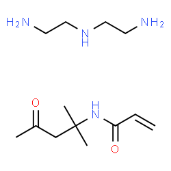 ChemSpider 2D Image | N-(2-Methyl-4-oxo-2-pentanyl)acrylamide - N-(2-aminoethyl)-1,2-ethanediamine (1:1) | C13H28N4O2