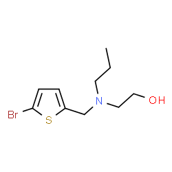 ChemSpider 2D Image | 2-{[(5-Bromo-2-thienyl)methyl](propyl)amino}ethanol | C10H16BrNOS