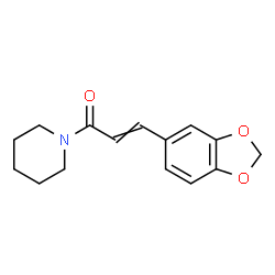 ChemSpider 2D Image | (E)-3-Benzo[1,3]dioxol-5-yl-1-piperidin-1-yl-propenone | C15H17NO3