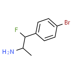 ChemSpider 2D Image | 1-(4-Bromophenyl)-1-fluoro-2-propanamine | C9H11BrFN