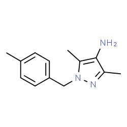 ChemSpider 2D Image | Pyrazol-4-amine, 3,5-dimethyl-1-(4-methylbenzyl)- | C13H17N3