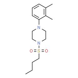 ChemSpider 2D Image | 1-(Butylsulfonyl)-4-(2,3-dimethylphenyl)piperazine | C16H26N2O2S