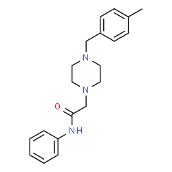 ChemSpider 2D Image | 2-[4-(4-Methylbenzyl)-1-piperazinyl]-N-phenylacetamide | C20H25N3O
