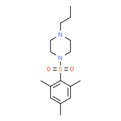 ChemSpider 2D Image | 1-(Mesitylsulfonyl)-4-propylpiperazine | C16H26N2O2S