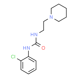 ChemSpider 2D Image | 1-(2-Chlorophenyl)-3-[2-(1-piperidinyl)ethyl]urea | C14H20ClN3O