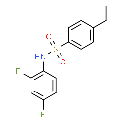 ChemSpider 2D Image | N-(2,4-Difluorophenyl)-4-ethylbenzenesulfonamide | C14H13F2NO2S