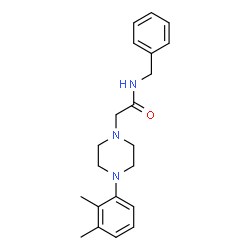 ChemSpider 2D Image | N-Benzyl-2-[4-(2,3-dimethylphenyl)-1-piperazinyl]acetamide | C21H27N3O