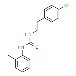 ChemSpider 2D Image | 1-[2-(4-Chlorophenyl)ethyl]-3-(2-methylphenyl)urea | C16H17ClN2O