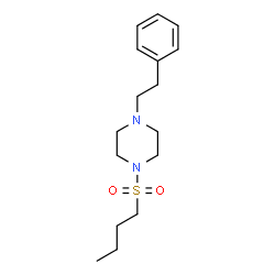 ChemSpider 2D Image | 1-(Butylsulfonyl)-4-(2-phenylethyl)piperazine | C16H26N2O2S