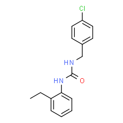 ChemSpider 2D Image | 1-(4-Chlorobenzyl)-3-(2-ethylphenyl)urea | C16H17ClN2O