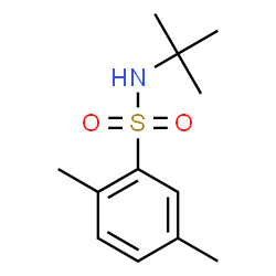 ChemSpider 2D Image | 2,5-Dimethyl-N-(2-methyl-2-propanyl)benzenesulfonamide | C12H19NO2S