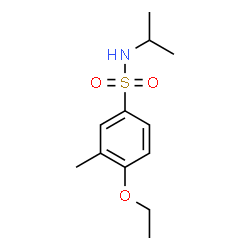 ChemSpider 2D Image | 4-Ethoxy-N-isopropyl-3-methylbenzenesulfonamide | C12H19NO3S