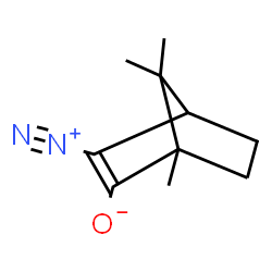 ChemSpider 2D Image | 3-diazo-1,7,7-trimethylbicyclo[2.2.1]heptan-2-one | C10H14N2O