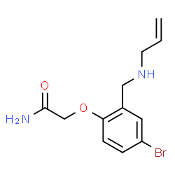 ChemSpider 2D Image | 2-{2-[(Allylamino)methyl]-4-bromophenoxy}acetamide | C12H15BrN2O2