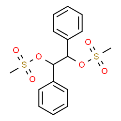 ChemSpider 2D Image | 1,2-Diphenyl-1,2-ethanediyl dimethanesulfonate | C16H18O6S2