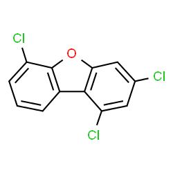 ChemSpider 2D Image | 1,3,6-TRICHLORODIBENZOFURAN | C12H5Cl3O
