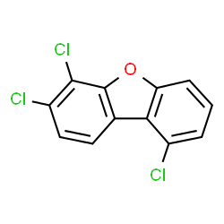 ChemSpider 2D Image | 1,6,7-TRICHLORODIBENZOFURAN | C12H5Cl3O