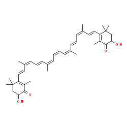 ChemSpider 2D Image | (9cis,9'cis,13cis,13'cis,15cis)-3,3'-Dihydroxy-beta,beta-carotene-4,4'-dione | C40H52O4