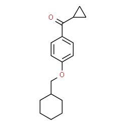 ChemSpider 2D Image | [4-(Cyclohexylmethoxy)phenyl](cyclopropyl)methanone | C17H22O2