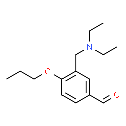 ChemSpider 2D Image | 3-[(Diethylamino)methyl]-4-propoxybenzaldehyde | C15H23NO2