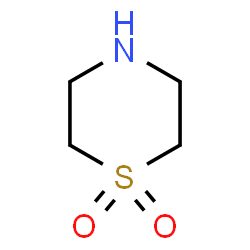 ChemSpider 2D Image | Thiomorpholine dioxide | C4H9NO2S