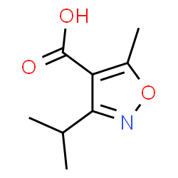 ChemSpider 2D Image | 3-Isopropyl-5-methylisoxazole-4-carboxylic acid | C8H11NO3