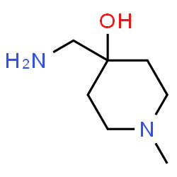 ChemSpider 2D Image | 4-(Aminomethyl)-1-methyl-4-piperidinol | C7H16N2O