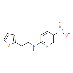 ChemSpider 2D Image | 5-Nitro-N-[2-(2-thienyl)ethyl]-2-pyridinamine | C11H11N3O2S