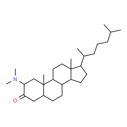 ChemSpider 2D Image | 2-(Dimethylamino)cholestan-3-one | C29H51NO