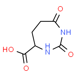ChemSpider 2D Image | 2,7-Dioxo-1,3-diazepane-4-carboxylic acid | C6H8N2O4