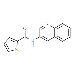 ChemSpider 2D Image | N-(3-Quinolinyl)-2-thiophenecarboxamide | C14H10N2OS