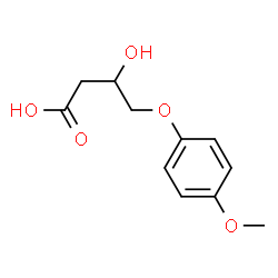 ChemSpider 2D Image | 3-Hydroxy-4-(4-methoxyphenoxy)butanoic acid | C11H14O5