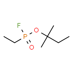 ChemSpider 2D Image | 1,1-Dimethylpropyl ethylphosphonofluoridate | C7H16FO2P