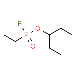 ChemSpider 2D Image | 3-Pentanyl ethylphosphonofluoridate | C7H16FO2P