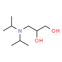 ChemSpider 2D Image | 3-(Diisopropylamino)-1,2-propanediol | C9H21NO2