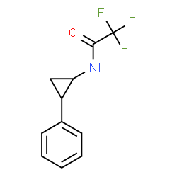 ChemSpider 2D Image | 2,2,2-Trifluoro-N-(2-phenylcyclopropyl)acetamide | C11H10F3NO