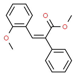 ChemSpider 2D Image | Methyl (2Z)-3-(2-methoxyphenyl)-2-phenylacrylate | C17H16O3