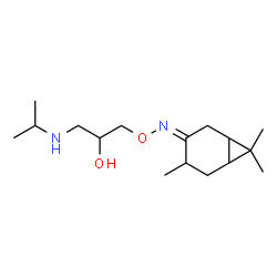 ChemSpider 2D Image | 4-(2-hydroxy-3-(N-isopropylamino)propoxyimino)carane | C16H30N2O2