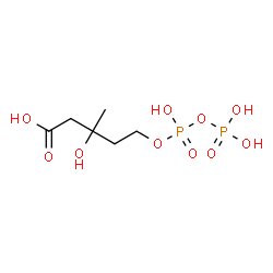 ChemSpider 2D Image | (RS)-5-diphosphomevalonate | C6H14O10P2