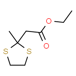 ChemSpider 2D Image | Ethyl (2-methyl-1,3-dithiolan-2-yl)acetate | C8H14O2S2